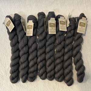 Rowan D.K. Dark Gray Yarn - 8 skeins